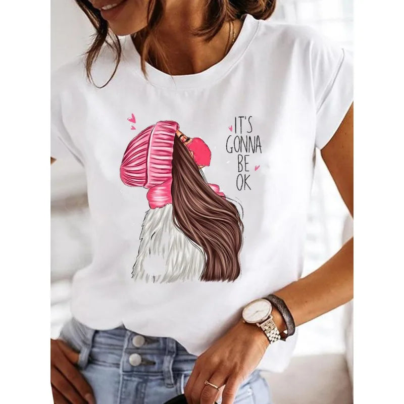 Short Sleeve Love Casual T-shirts Clothes Women Female T Clothing Ladies graphics Style-4 724GoShop