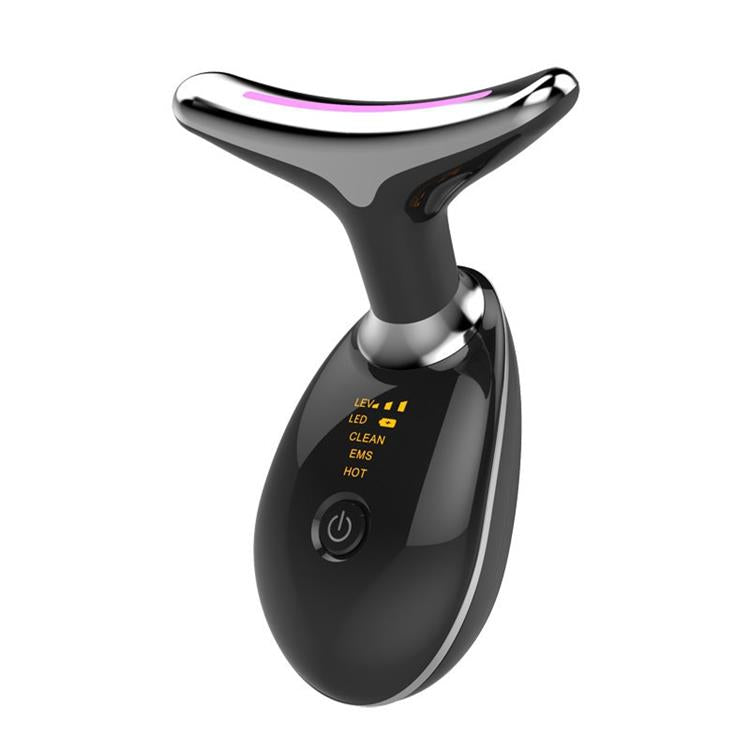 Three Color Light EMS Face And Neck Vibration Massager Lifting Anti Wrinkle Skin Tightening Beauty Equipment 724GoShop