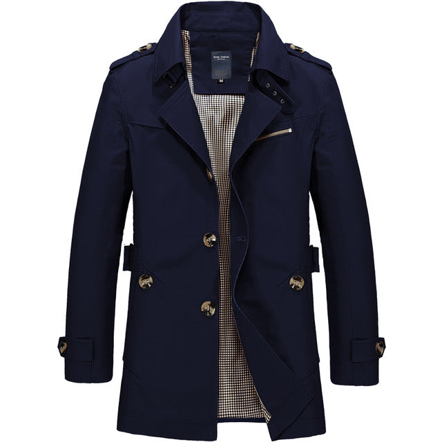 jacket 100% cotton jacket for men Dark blue 724GoShop