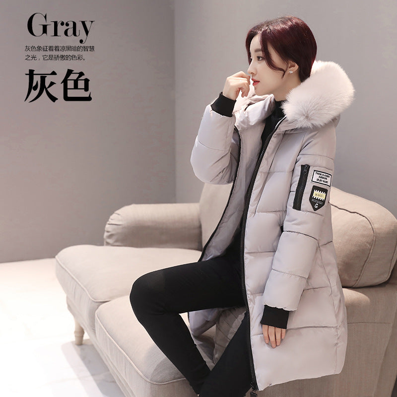 warm hooded cotton-padded winter jackets coats Gray 724GoShop