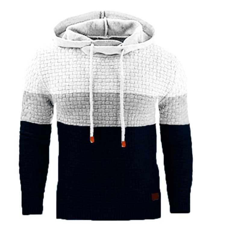 Men Hoodies Jacquard Warm Knitted Male 724GoShop