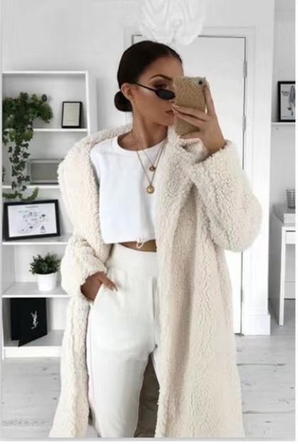 Fashion Winter Coat Women White 724GoShop