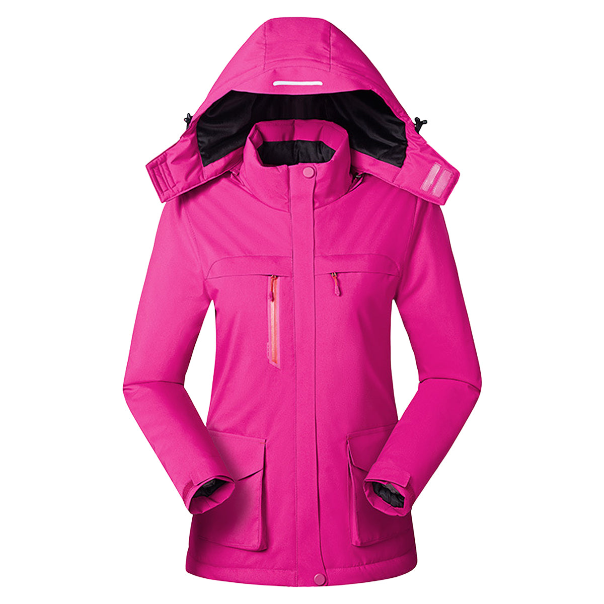 Waterproof for Unisex USB Electric Trekking Jacket Women-Rose Red 724GoShop